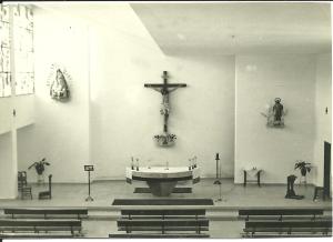 Interior de la iglesia El Cañuelo. 1968.